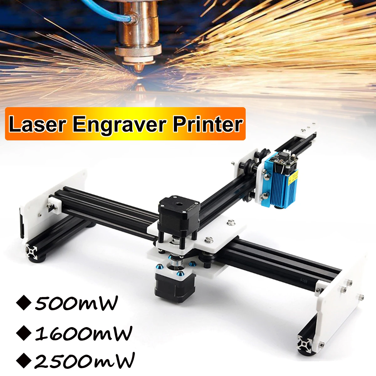 

EleksLaser A4 500/1600/2500mW Laser Engraving Machine CNC Laser Engraver Printer Woodworking Wood Router
