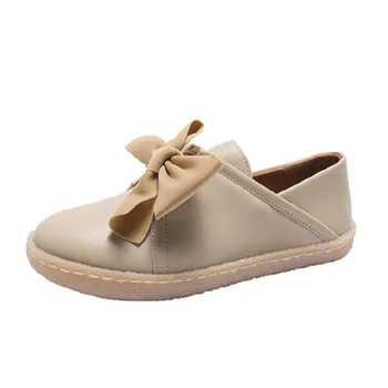 

Shoes women 2019 spring new wild flat shoes super fire casual bow solid color soft sole shoes women
