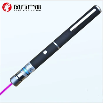 

LED purple laser Flashlight Popular pointer light teaching meeting stick hand Portable laser lamp use AAA battery