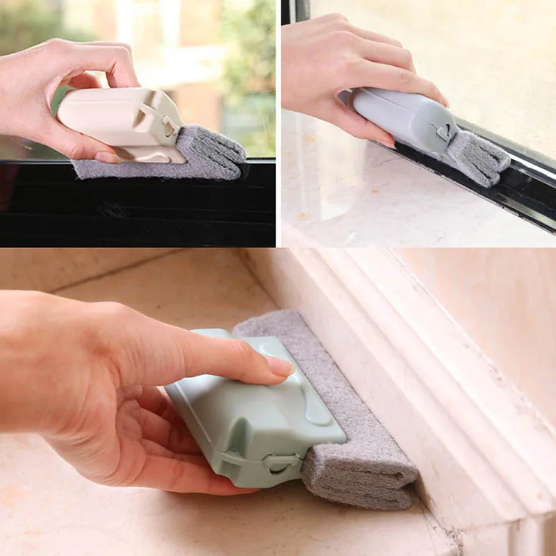 

Detachable Washing Scrubber Flexible Soft Hair Cleaning Brush for Door Window Groove Crevice WXV Sale