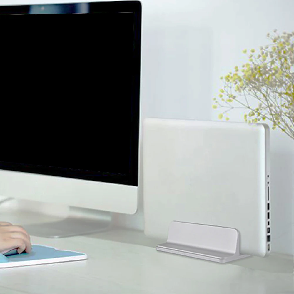 Besegad Vertical Adjustable Laptop Stand Tablets Support Bracket Holder Aluminum Alloy for Apple MacBook Pro Mac Book Lenovo | Компьютеры