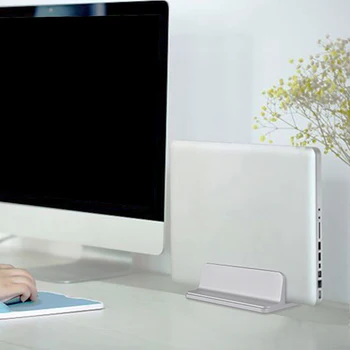 

Besegad Vertical Adjustable Laptop Stand Tablets Support Bracket Holder Aluminum Alloy for Apple MacBook Pro Mac Book Lenovo