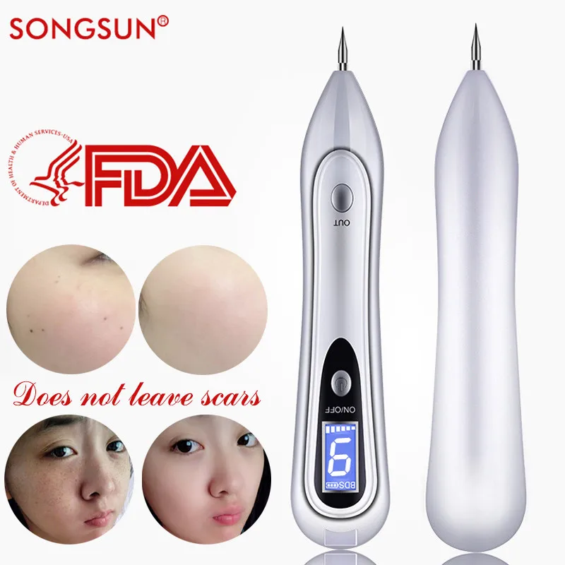 

2018 New Fashion LCD Display Sweep Mole Dark Spot Remover Machine Face Makeup Tool Freckle Moles Removal USB Pen