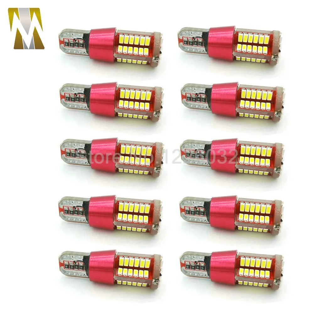 

10 pcs t10 W5W LED Car styling New Canbus Car LED Fog lights t10 led bulbs NO ERROR Backup light rear Lamp 18W