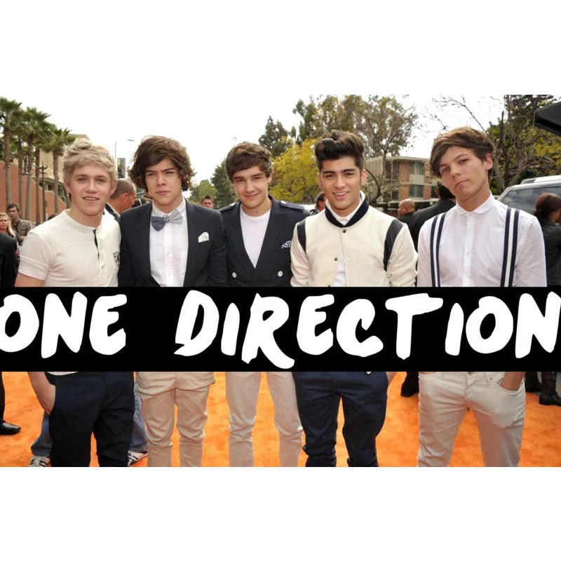 Домашний декор one direction холст ткань тканевый плакат изготовленный на заказ Печать