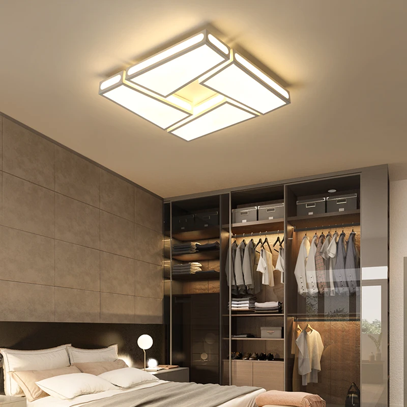  Creative simplicity modern Ceiling Lights black and white iron led ceiling lamp for living room bed - 32843576808