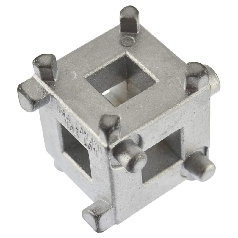 

Car Rear Disc Brake Piston Retractor Tool Wind Back Cube Calliper Adaptor Silver Car Accessories
