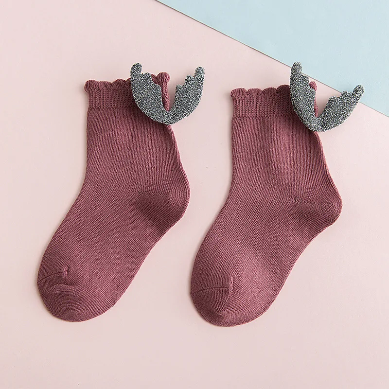 

2019 Spring and Summer New Kid and Baby Socks with Angel Wings Children's Cotton Socks Cute Girls Princess Socks