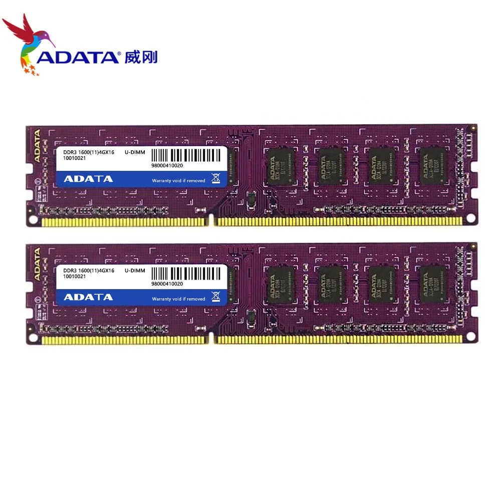 Оперативная память AData DDR3 4 Гб 1600 МГц настольная память 240pin 1,5 в 2 ГБ/8 ГБ новая U-DIMM