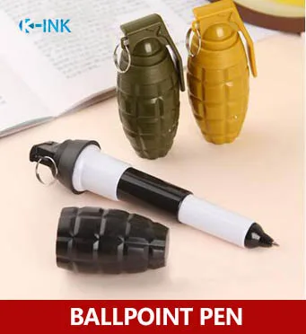 20 шт./лот Emulational Grenades Shaped Шариковая ручка для мальчиков в качестве игрушечной