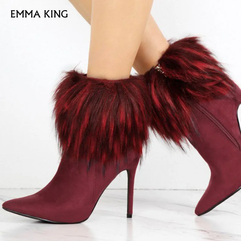 burgundy_fashion_4_inch_fur_boots_pointy_toe_ankle_boots03 