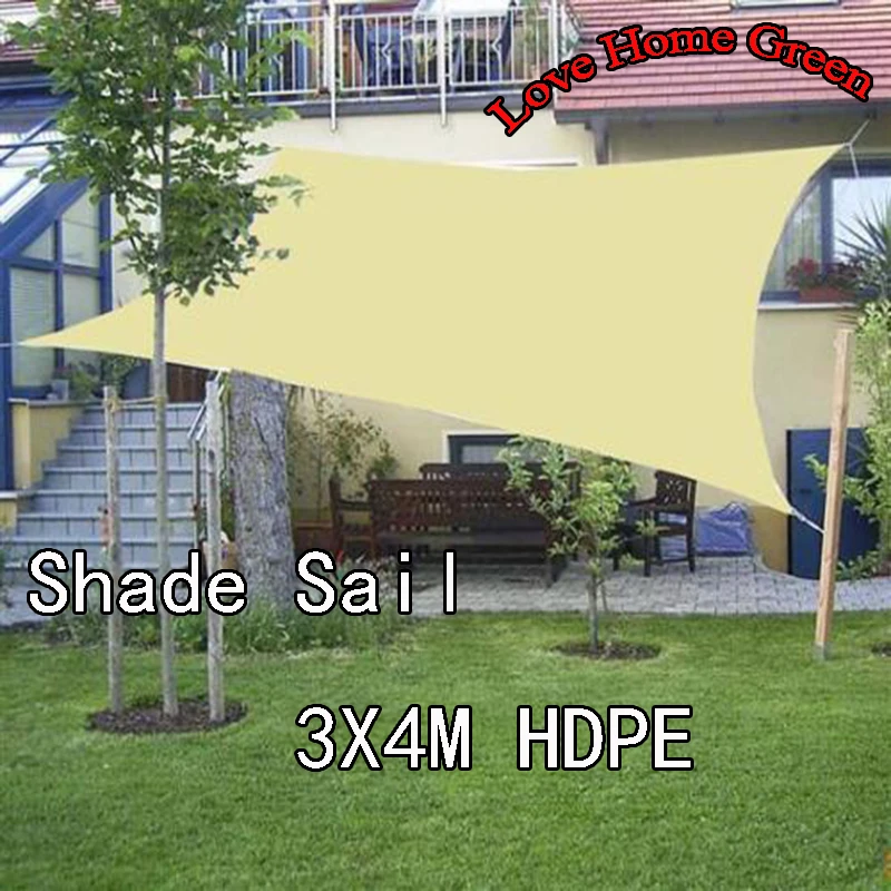 New Rectangle Sun Shade Net Combination Shade Sail HDPE ...