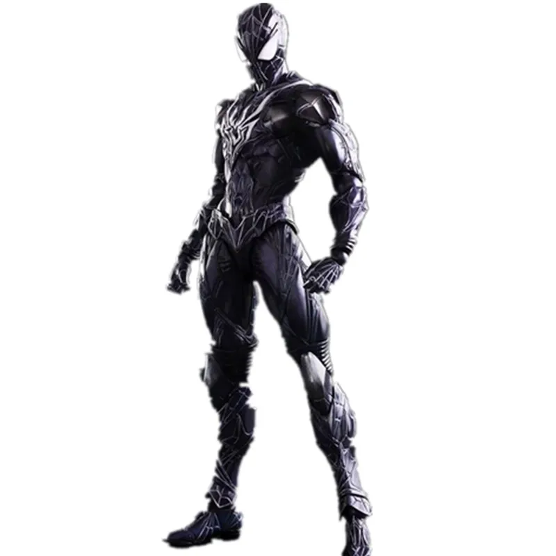 Фигурки Человека-паука для игры в искусство Kai Venom 250 мм ПВХ аниме Человек-паук Коллекция игрушек модель Фигурка Venom Play Arts Kai - Цвет: Белый