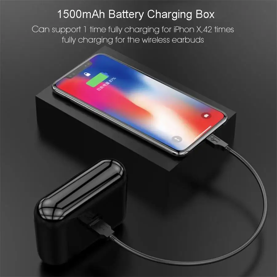 5 Bluetooth 5.0 Earphones TWS Wireless Headphones Blutooth Earphone Handsfree Headphone Sports Earbuds Gaming Headset Phone PK HBQ