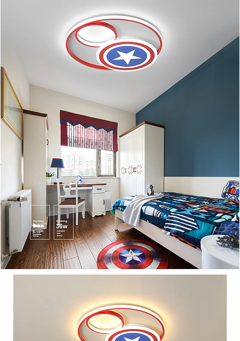 Captain America Modern Led Ceiling Lights