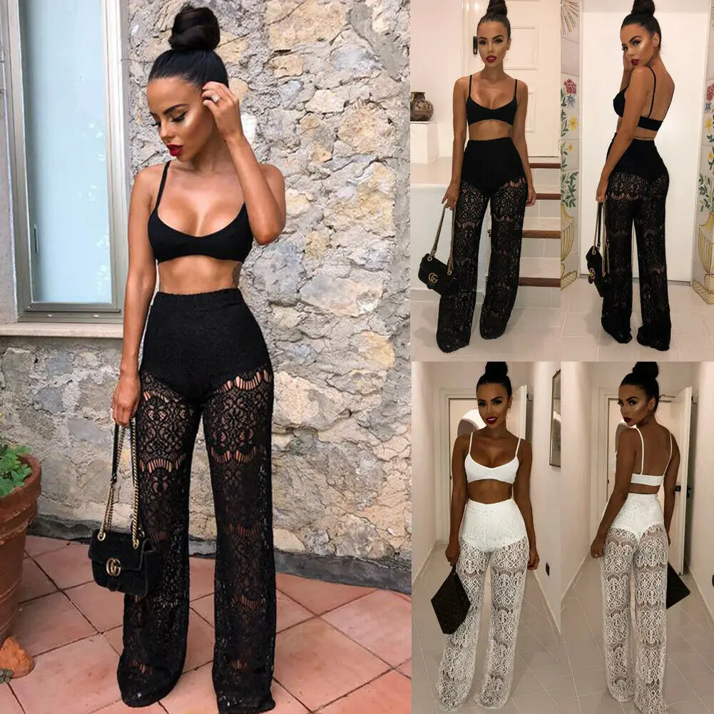 Hirigin النساء الدانتيل المحاصيل قمم بلوزة + السراويل اثنين قطعة Playsuit ارتداءها بذلة رومبير مجموعة Hirigin النساء الدانتيل المحاصيل قمم بلوزة + السراويل اثنين قطعة Playsuit ارتداءها بذلة رومبير مجموعة