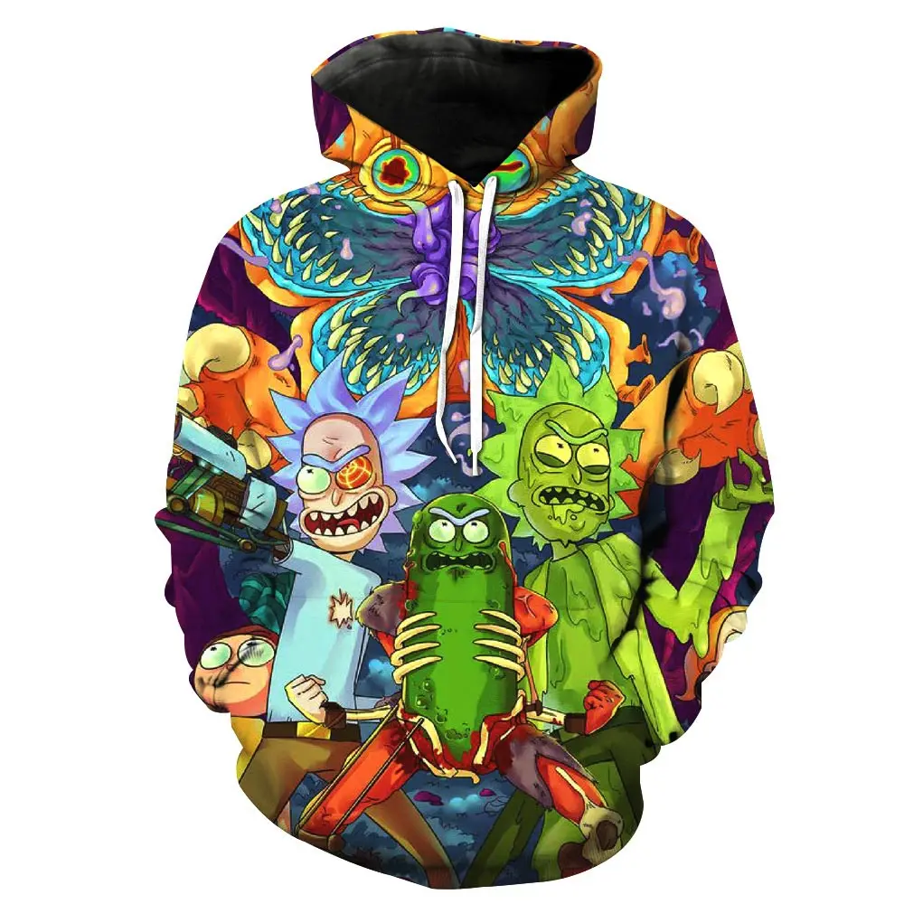 Rick And Hoodies, 3D принт, Женская/мужская куртка, Аниме Стиль, фигурки, толстовки, толстовка, повседневная одежда - Цвет: S4