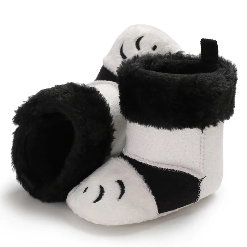

2018 Fashion Newborn Baby Winter Super Warm Patch Boot For Newborn Baby Girls Boys Lovely Soft Bottom Indoor Baby Shoes