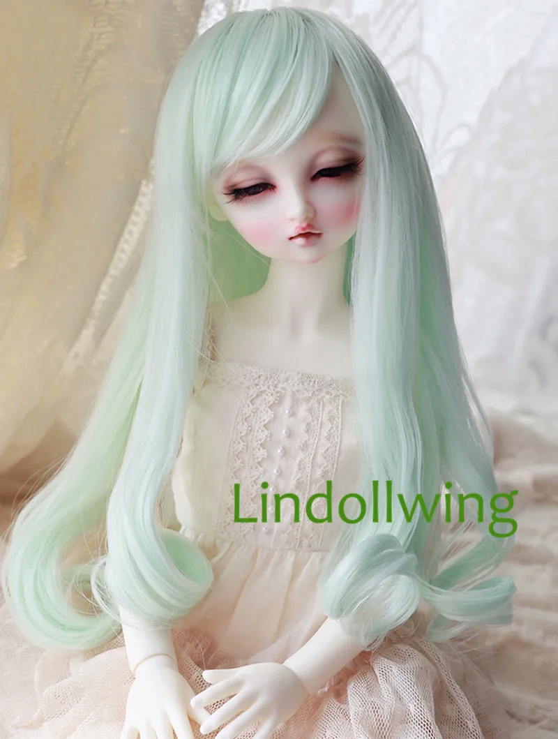 1/3 парик для шарнирной куклы Pullip Dal DD Dollfie 8 9 дюймов длинный 5808 мятного цвета|Куклы|