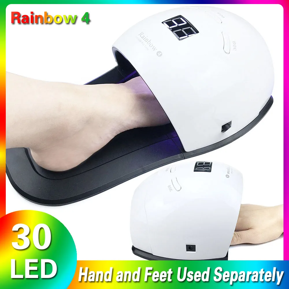 Conduziu a Lâmpada Secador de Unhas uv do Unha Novo Sensor Automático Profissional Pedicure Manicure Secador Luz Máquina Arte Ferramentas 2019 48 w Rainbow4