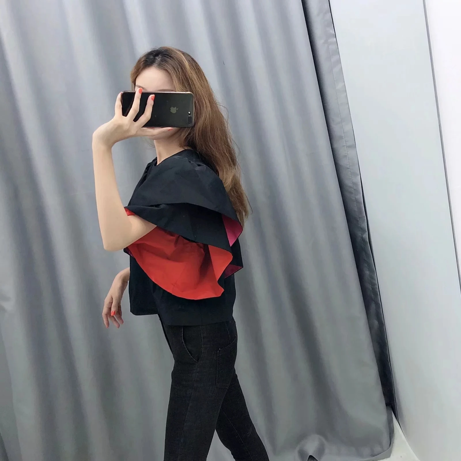  Vintage womens tops and blouses black office elegant blouse women shirts streetwear korean fashion 