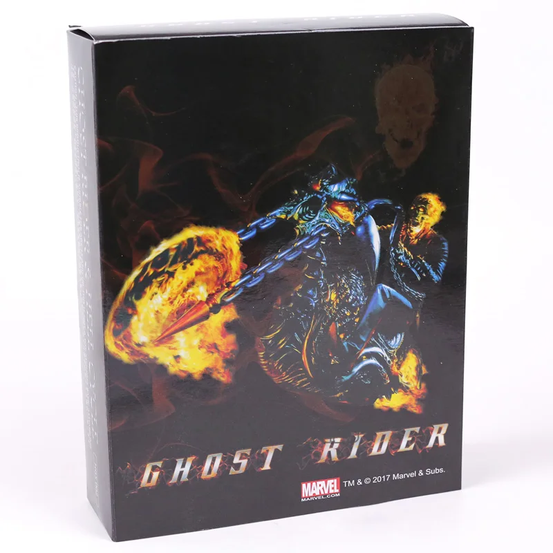 Marvel Ghost Rider Johnny Blaze ПВХ фигурка Коллекционная модель игрушки 23 см