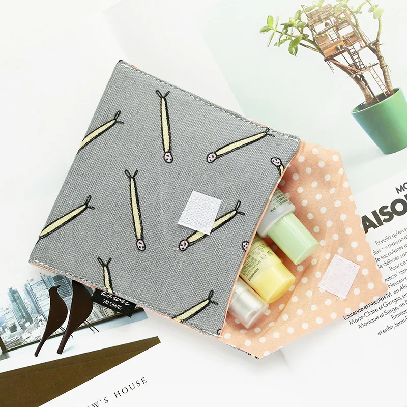 الفتيات حفاضات فوط صحية حقيبة التخزين قماش الفوط الصحية أكياس تغليف محفظة نسائية للعملات المعدنية مجوهرات المنظم بطاقة الائتمان الحقيبة حا...