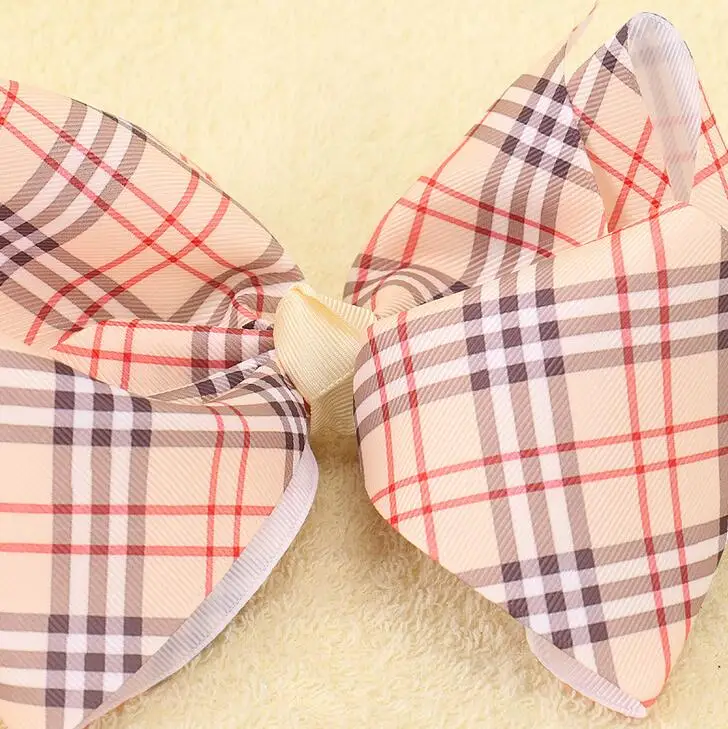 plaid ribbon hairbow3