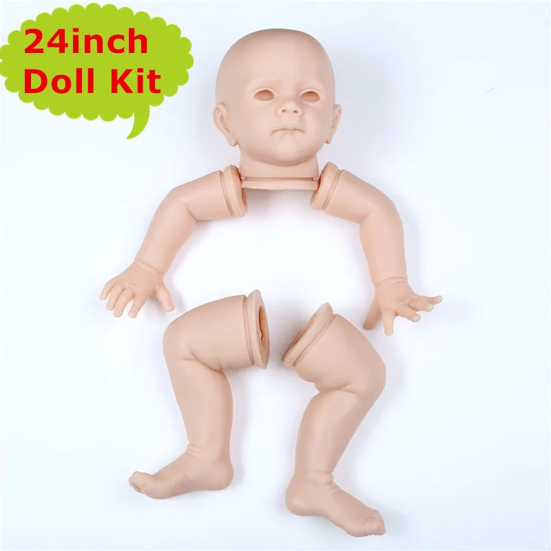 

NPK High Quality 24Inch 3/4 Arms and Legs Silicone Vinyl Reborn Doll Kit Unpainted Doll Parts Accessories For DIY Reborn Toys
