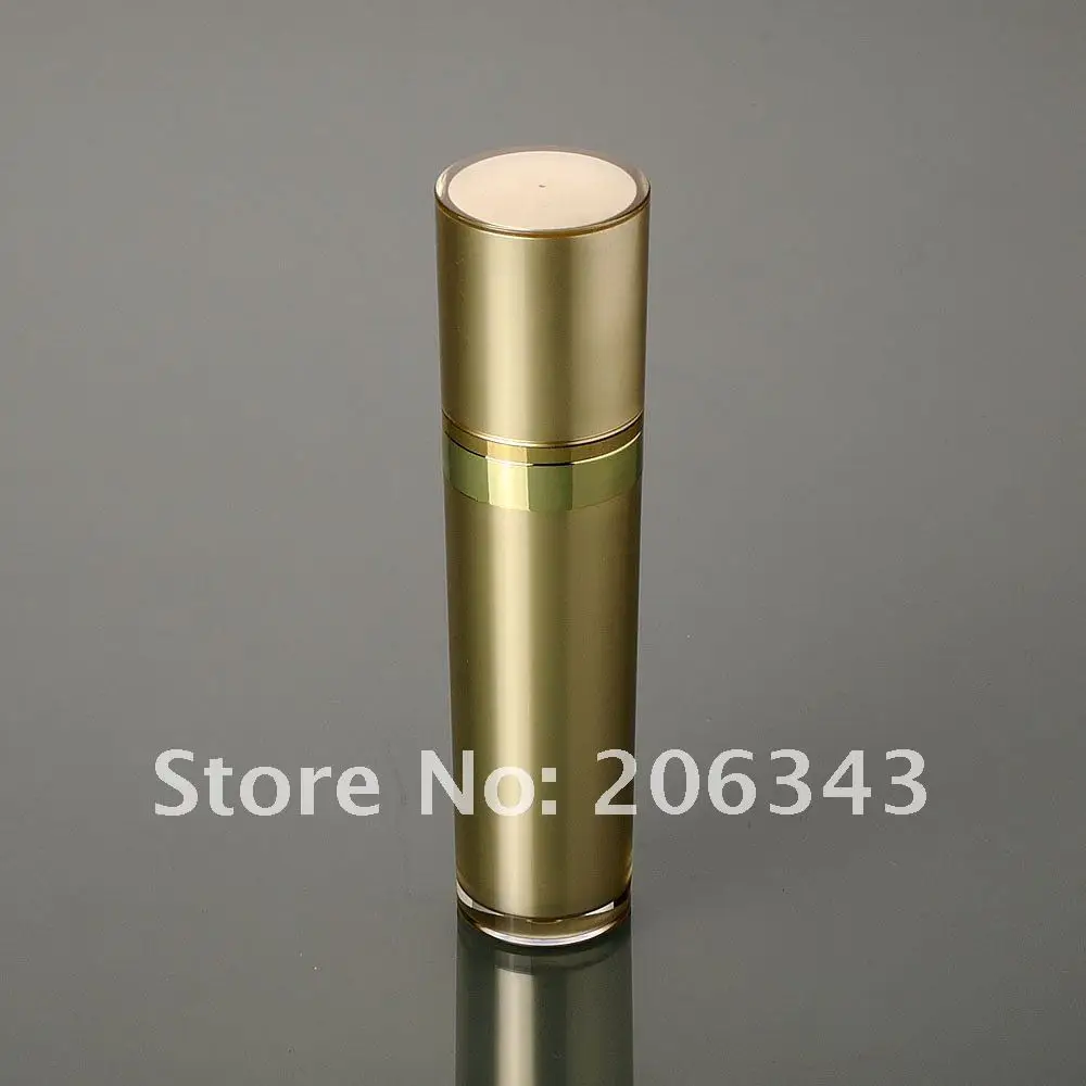 

30ML gold acrylic cone-shape press pump lotion bottle, cosmetic bottle