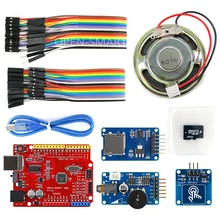 Wav Player Kit with UNO R3 Micro SD Card Touch Sensor Module and Speaker for Arduino Voice Broadcast