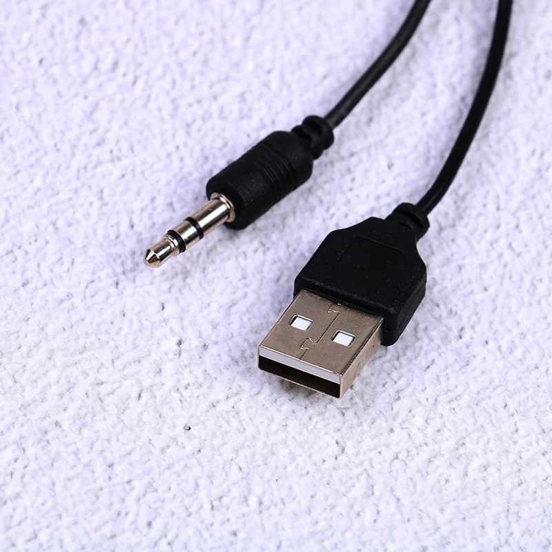 2 шт. mp3 плеер MP4 40 см USB Mini штекер 0 стандарт + 3 5 мм AUX аудио разъем Кабель