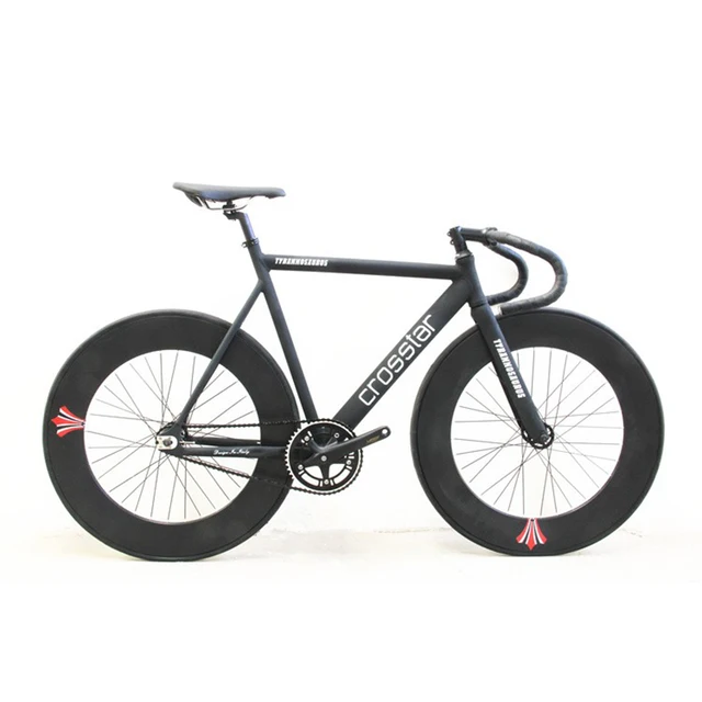 Best price at $359 Cheap HOT SALE T2 Fixed Gear Bike Urban Track Bike Fixie Carbon Fiber Fork Commute Bike 90mm RIM road bike fixie bicycle