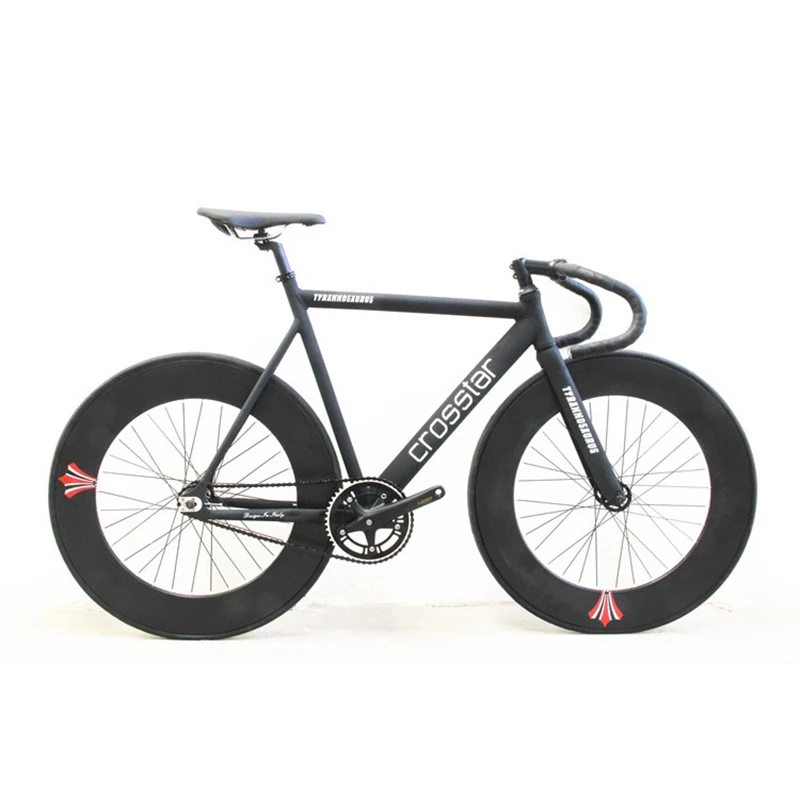 Fixie Bike Urban Track Bike frame with Carbon Fiber Fork 90mm RIM road bicycle Fixed Gear Bike single speed bike