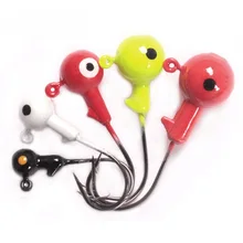 50 шт. мягкий червь бас джиг Крючки грузило для рыбалки крюк джиг привлекательный рыболовный крючок подходит мягкий червь крючок смешанный цвет морской пресной воды