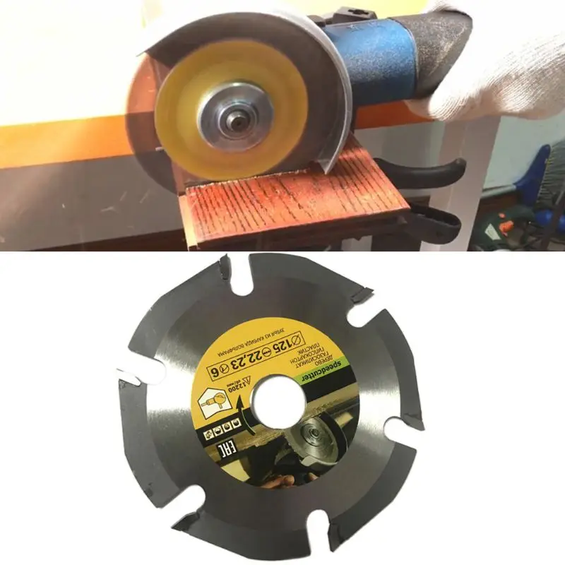 125 мм 6 т дисковая пила Мультитул шлифовальная Пила диск Карбид Дерево Режущий диск лезвия для резьбы для угловых шлифовальных машин