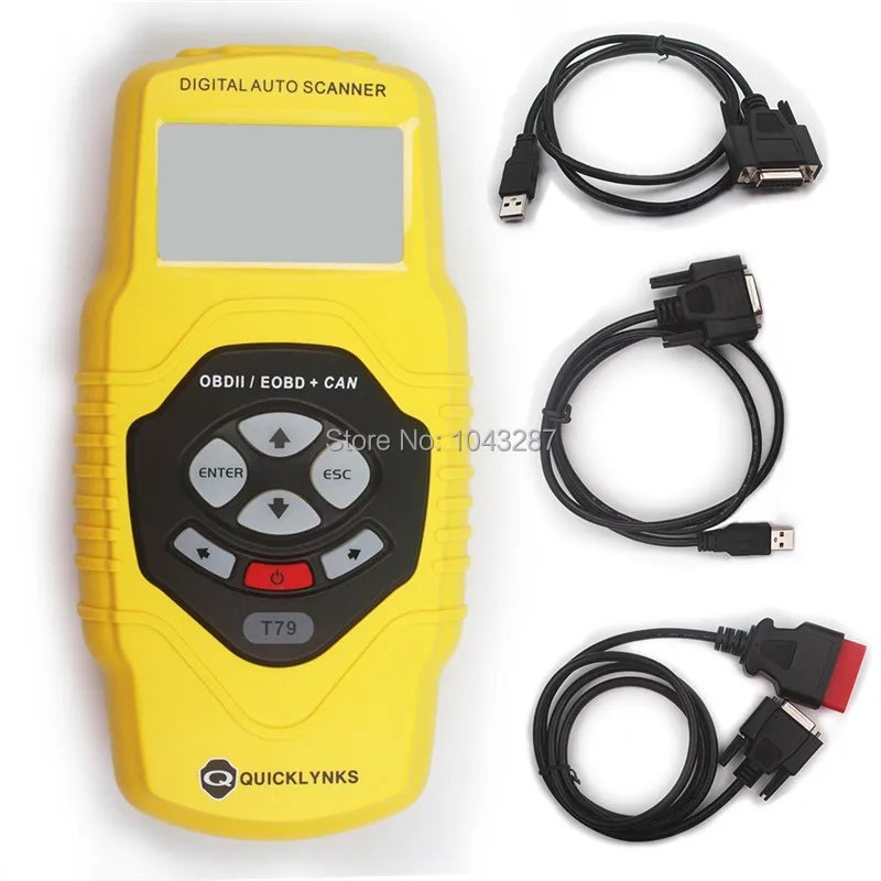 

Quicklynks Diagnostic Scan Tool OBDII Auto Scanner T79 Code Reader DHL Free Shipping