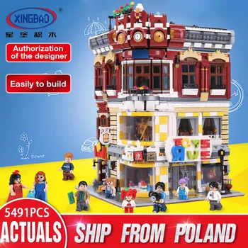 

XingBao 01006 Creative City Series The Toys and Bookstore Set 5491Pcs MOC Building Blocks Bricks Children Toy