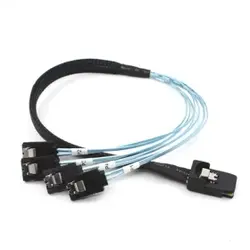 100 шт./лот mini sas 4i SFF-8087 36 P до 4 SATA 7 P внутренний жесткого диска кабель, 10 Гбит/с, 50 см, Бесплатная доставка Fedex