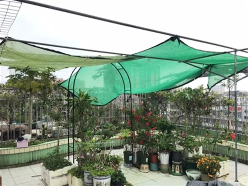 Sombra de sol verde para jardín columpio piscina sombrilla invernadero vela tela planta techo Red de camuflaje