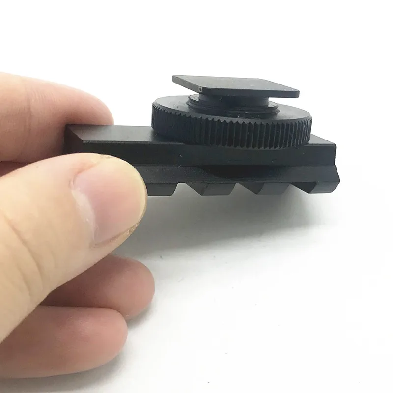 الألومنيوم DSLR فلاش كاميرا الحذاء الساخن 20mm Picatinny السكك الحديدية محول تركيب ل ريد دوت عرض الباحث و البصريات نطاق البصر