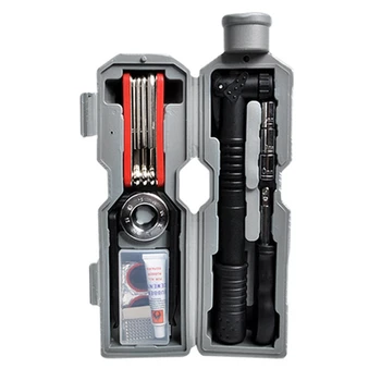 

SEWS-Bike Cycling Tire Repair Bottle Cage Tool Set Multi Folding Spoke Wrench