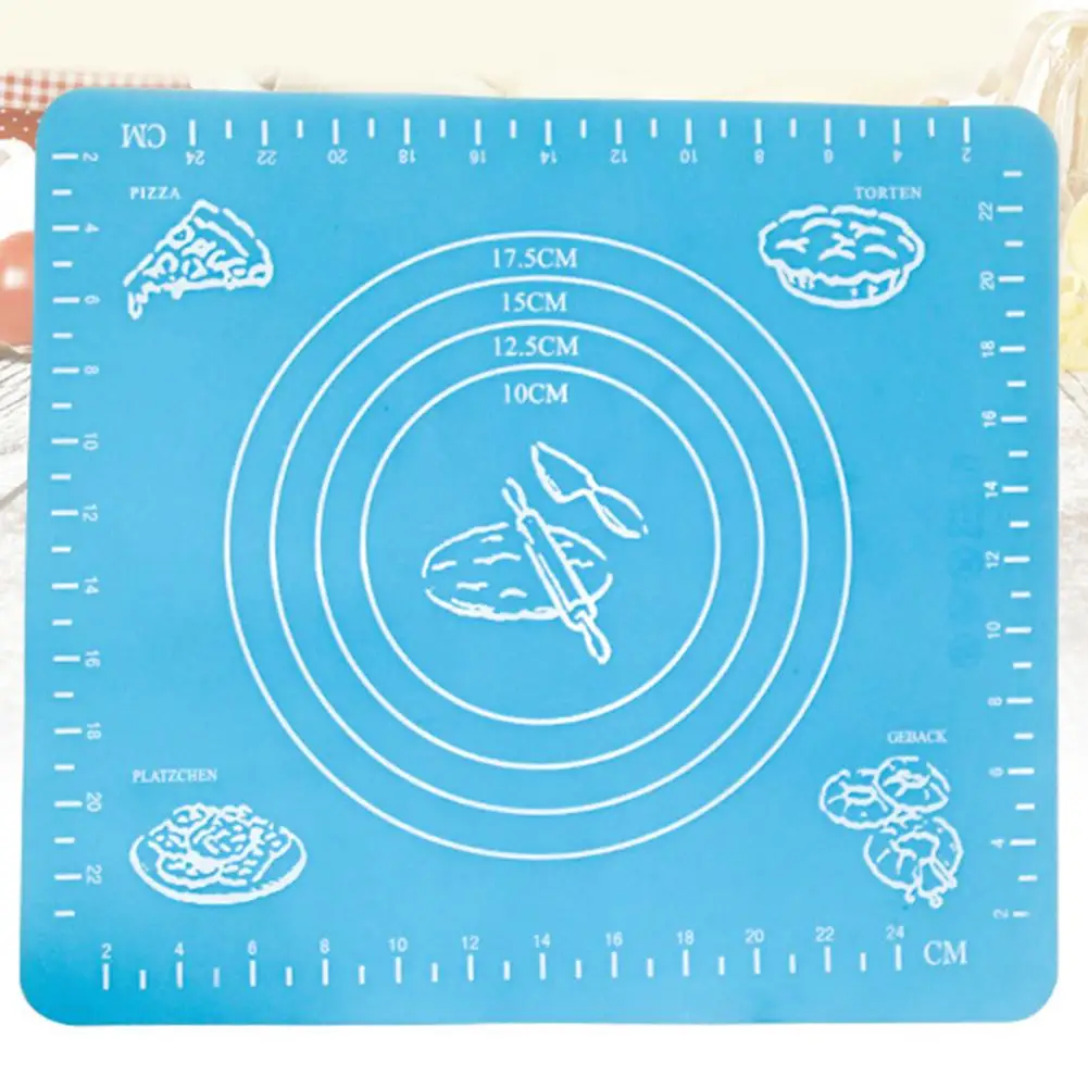 

29*26cm silicone Kneading mat with Scale Non-stick Rolling Dough Mat Liner Baking Fondant Pad Baking Cooking Kitchen gadgets