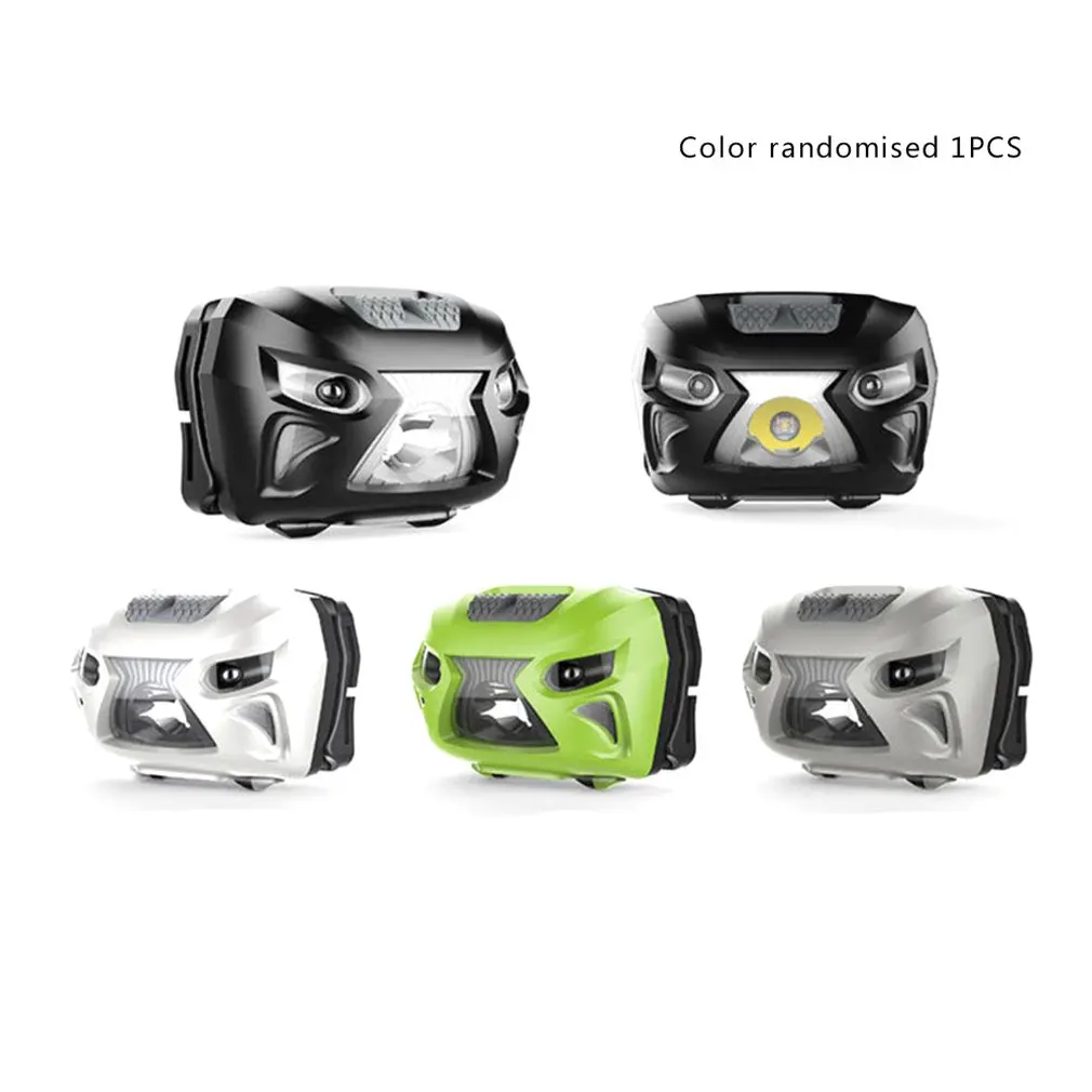 

With Warning Red Light Usb Charging Led Wild Fishing Induction Lamp Fishing Running Waterproof Headlight