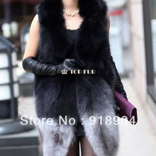 EMS натуральная лиса Меховая куртка пальто Природа Лисий Мех зима теплая верхняя одежда с натуральным мехом жилет Цвет F103