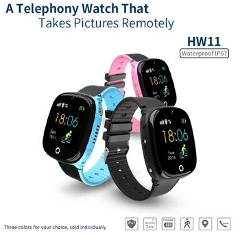 

HW11 GPS Smartwatch Children Pedometer Waterproof Wearable Device SOS Call Kids Safe Alarm Voice Chat 0.3MP Camera Smart Watch