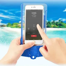 Спорт на открытом воздухе мобильный телефон водостойкая подводная сумка Фото дрейфующее плавание сенсорный экран герметичный пакет с ремешком на руку ремешок