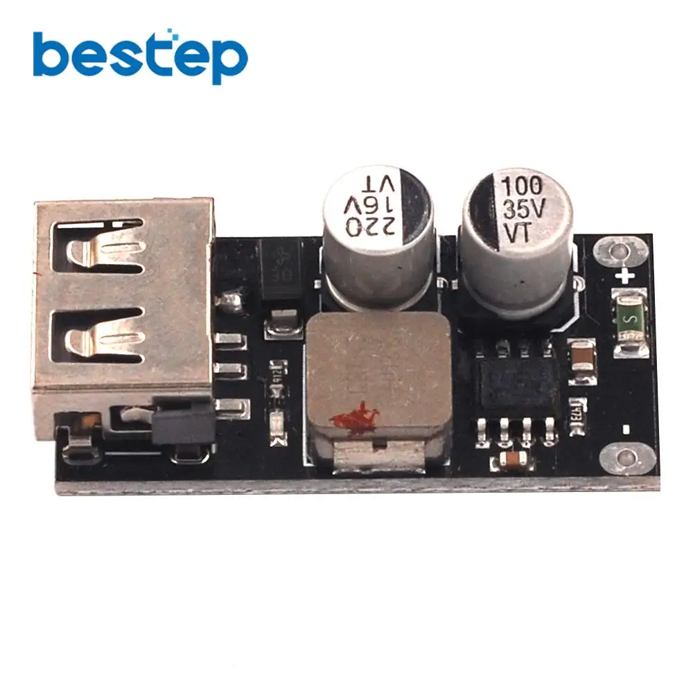 USB конвертер QC3.0 QC2.0 понижающий модуль зарядки 6 32 В 9 12 24 для быстрой печатная плата