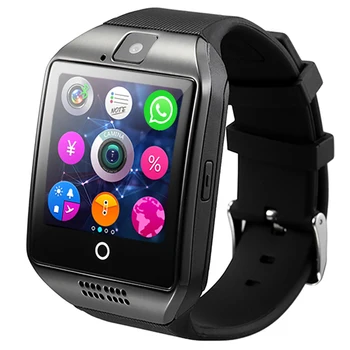 

TimeOwner Smart Watch Q18 Passometer Camera Touch Screen TF Card Phone Watch Bluetooth Smartwatch Watch for Samsung Android IOS