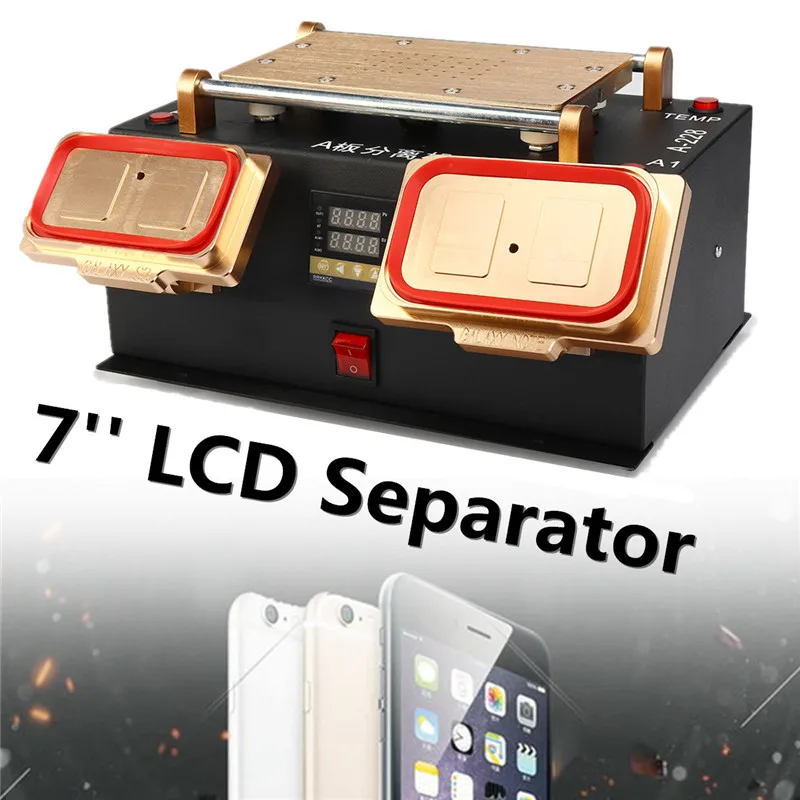

3 In 1 A Frame LCD Repair Screen Separator Auto Heat Metal Plate Safety Power System Anti Static Built-in Imported Suction Pump